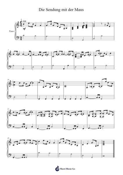 Die Sendung mit der Maus Sheet Music by undefined-Arr.Manlynch