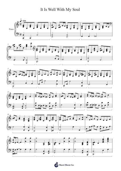 It Is Well With My Soul Sheet Music by -Arr.Dukim