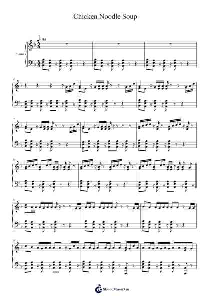Chicken Noodle Soup Sheet Music by undefined-Arr.Losopp Webslin