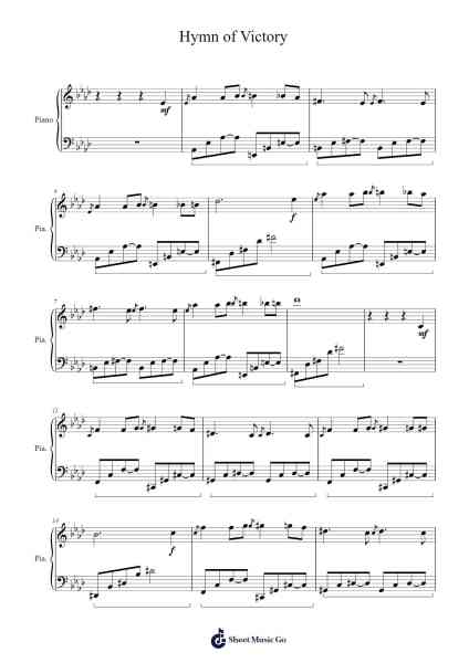 Hymn of Victory Sheet Music by Nicolas Bert-Arr.Chesfitch Thompdie