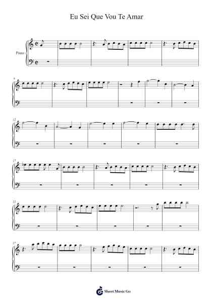 Eu Sei Que Vou Te Amar Sheet Music by Tom Jobim/Vinícius De Morais-Arr.Jaboyle Erve