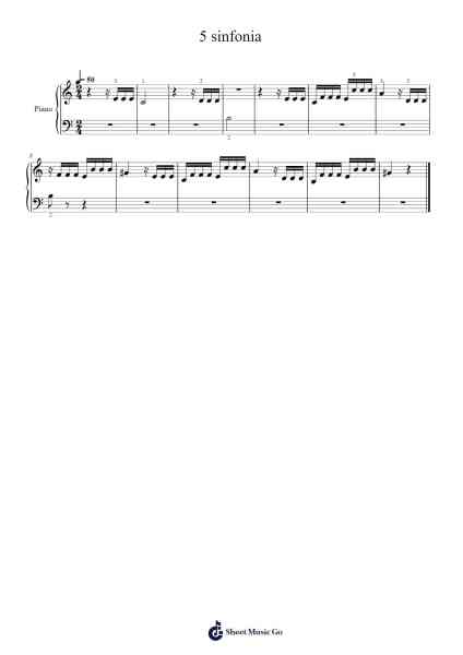 Symphony No. 5 in C Minor, Op. 67 Sheet Music by Ludwig van Beethoven-Arr.Primeg