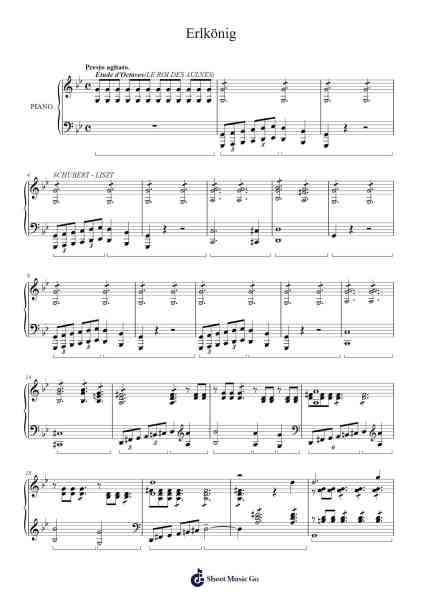 Erlkönig, D. 328 Sheet Music by Franz Liszt-Arr.Polriah