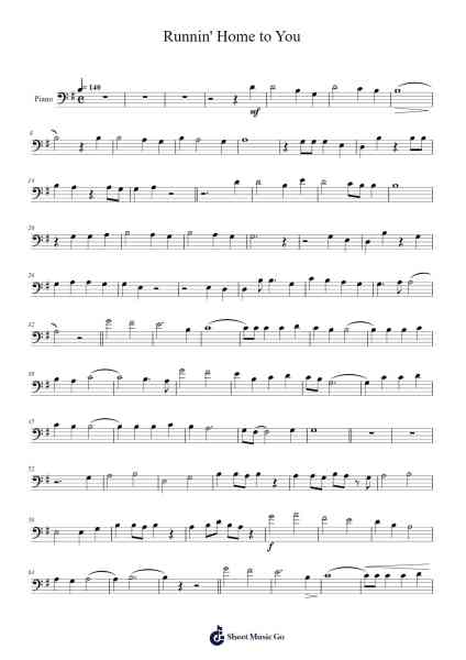 Runnin' Home to You Sheet Music by undefined-Arr.Bobpritt Kathpril