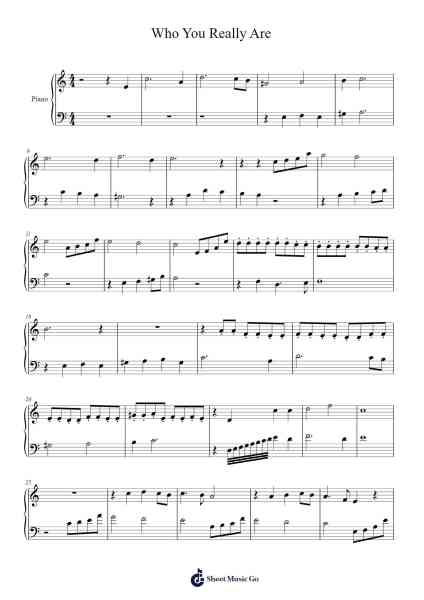 Who You Really Are Sheet Music by Chautim-Arr.Peay