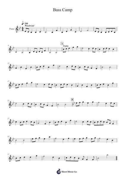 Bass Camp Sheet Music by undefined-Arr.Paygill Noaho'neil