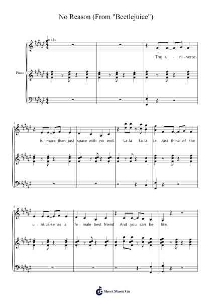 No Reason (From "Beetlejuice") Notas de música por Eddie Perfect-Arr.Cookwebb