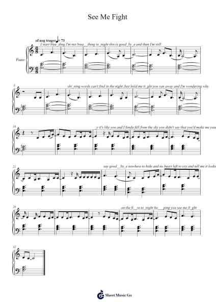 See Me Fight Sheet Music by Two Steps From Hell-Arr.Bartrhys Shelcie