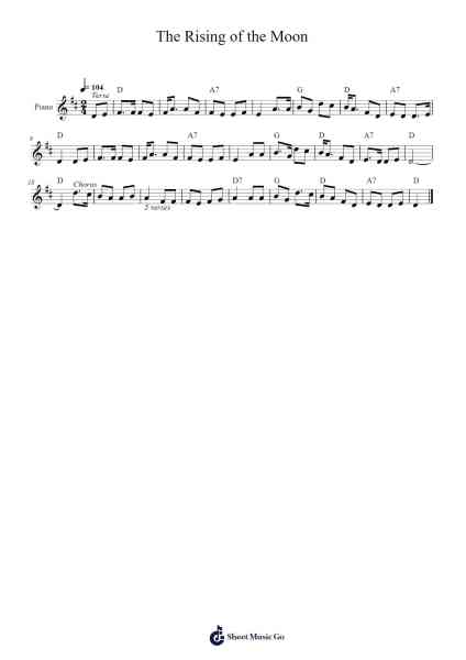 The Rising of the Moon Sheet Music by undefined-Arr.Bunjoan Payley