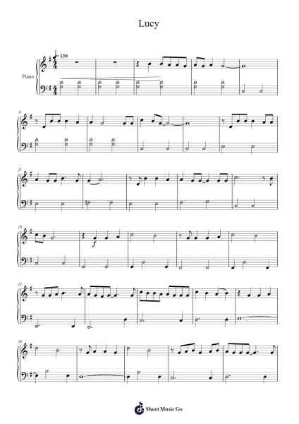 Lucy Sheet Music by Skillet-Arr.Lornas Buckdick