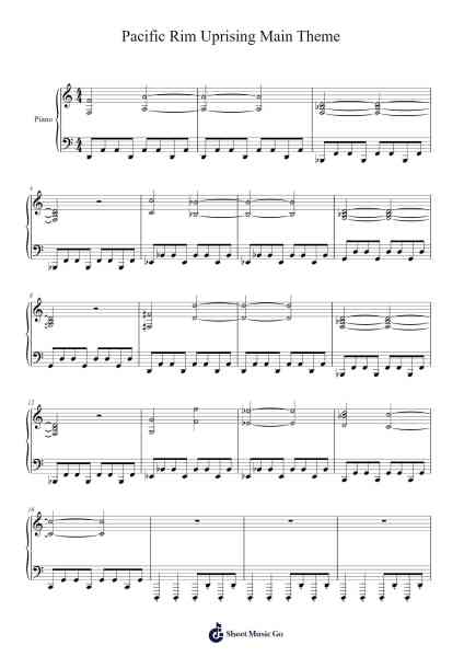 Pacific Rim Uprising - Main Theme Sheet Music by Lorne Balfe-Arr.Davehan