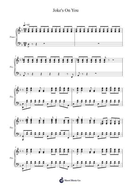 Joke's On You Sheet Music by Tudor-Arr.Dawnbian Sherqe