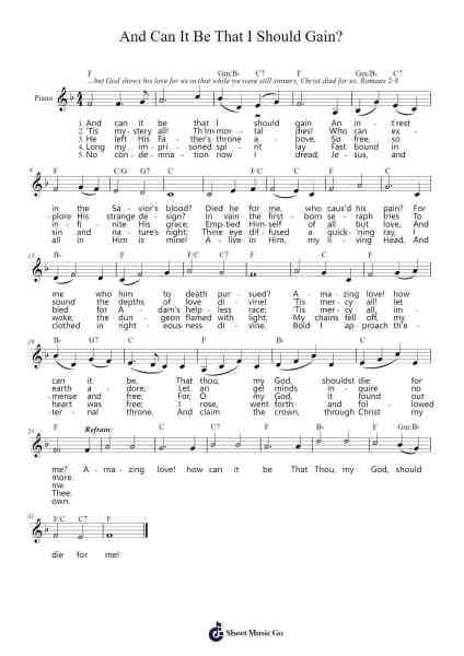 And Can It Be That I Should Gain? Sheet Music by undefined-Arr.Holmesney Cliffcol