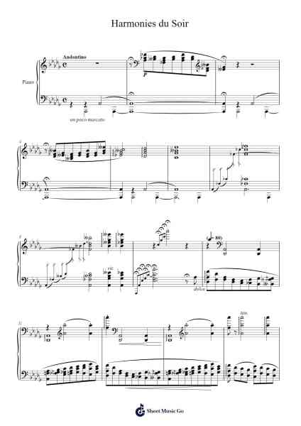 Transcendental Études, S. 139: No. 11, Harmonies du Soir Sheet Music by Franz Liszt-Arr.Horncie Shapole