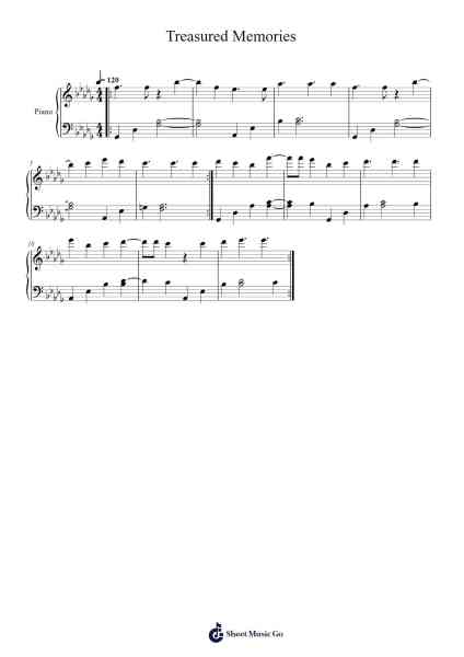 Kingdom Hearts II - Treasured Memories Sheet Music by undefined-Arr.Vogtthia