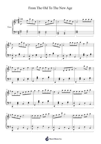 From The Old To The New Age Sheet Music by Joshua Sim-Arr.Hifaithe Fojames