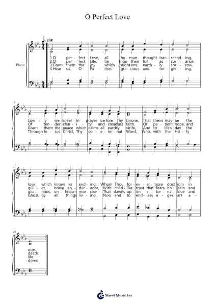 O Perfect Love Sheet Music by Joseph Barnby-Arr.Haletra Kimstone
