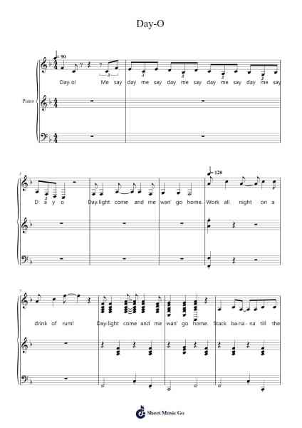 Day-O Sheet Music by Eddie Perfect-Arr.Griries