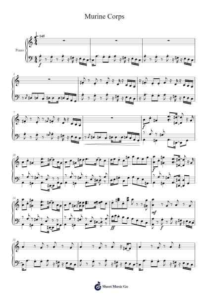 Murine Corps Sheet Music by Kristofer Maddigan-Arr.Aslan Wordford