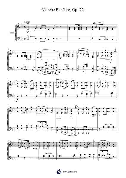 Marche Funèbre in C Minor, Op. 72 Sheet Music by Vincent-Arr.Odemick