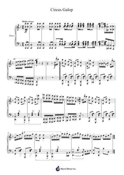 Circus Galop Sheet Music by Marc-André Hamelin-Arr.Nodric