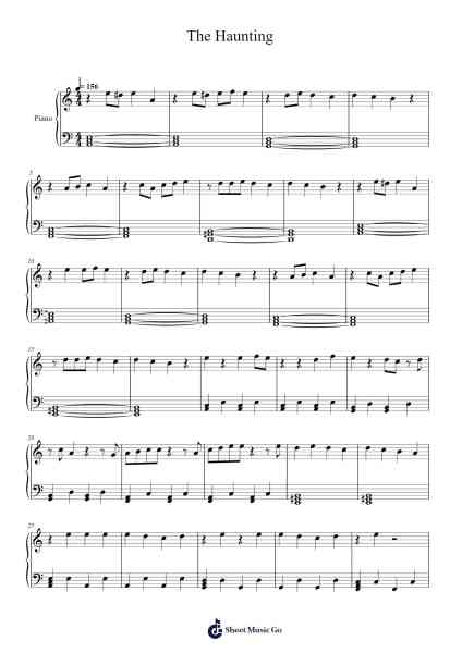 The Haunting Sheet Music by Set It Off-Arr.Jackbing Priceliot