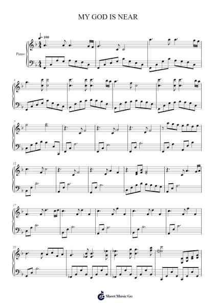 MY GOD IS NEAR Sheet Music by undefined-Arr.Hula
