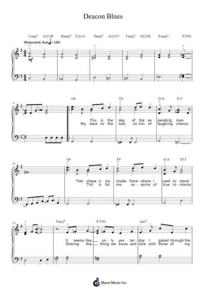 Deacon Blues Sheet Music by Steely Dan-Arr.Osrias Drewnia