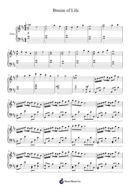 Breeze of Life Sheet Music by Montor-Arr.Boothmore Petwald