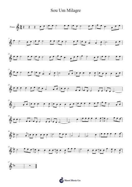 Sou Um Milagre Sheet Music by Voz da Verdade-Arr.Pullzie Willmiles