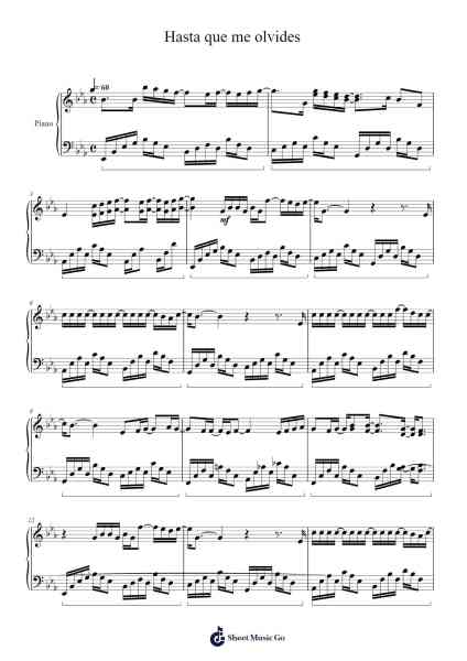 Hasta que me olvides Sheet Music by Luis Miguel-Arr.Gemfoe Conchey