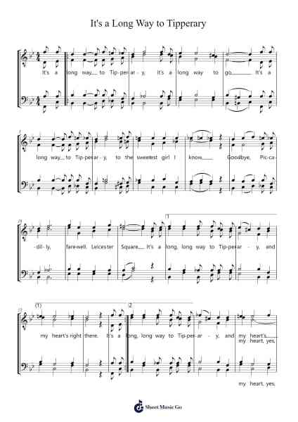 It's a Long Way to Tipperary Sheet Music by Jack Judge/Harry H. Williams-Arr.Joejosh Demptout