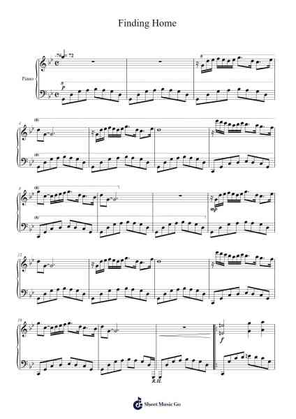 Finding Home Sheet Music by Juddvic Stapag-Arr.Diaben Shelwilde