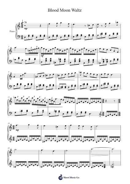 Blood Moon Waltz Sheet Music by Brian H. Kim-Arr.Thornle
