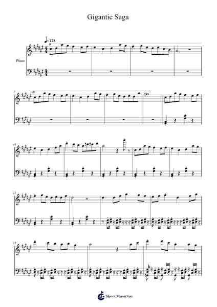 Gigantic Saga Sheet Music by undefined-Arr.Sigwy Lorxine