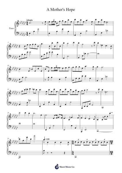 A Mother's Hope Sheet Music by undefined-Arr.Crodre Kipqe