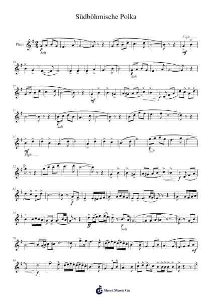 Südböhmische Polka Notenblatt von Ladislav Kubes-Arr.Gailgale