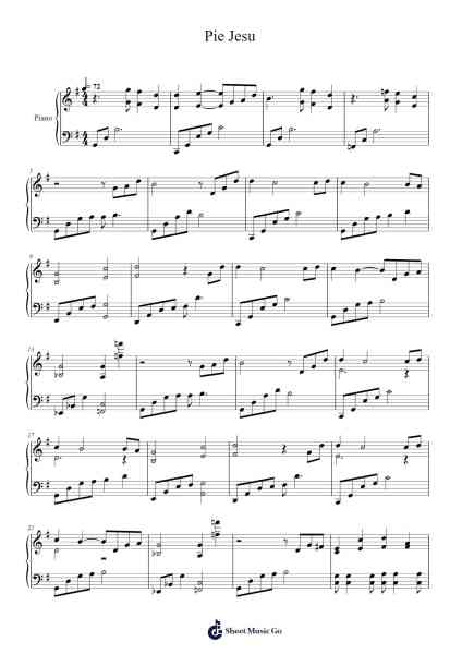Pie Jesu Sheet Music by Lightfoot-Arr.Debden Cuwin