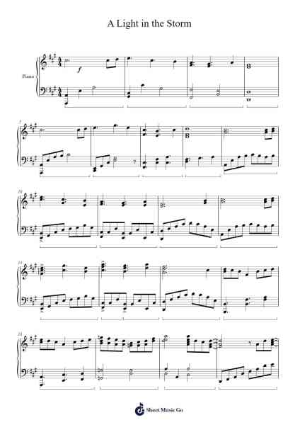 A Light in the Storm Sheet Music by Isaiah Martin-Arr.Hulclark