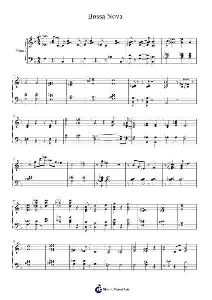 Bossa Nova Sheet Music by undefined-Arr.Penlith