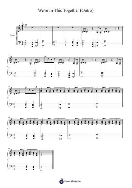 We're In This Together (Outro) Sheet Music by Nine Inch Nails-Arr.Raelo