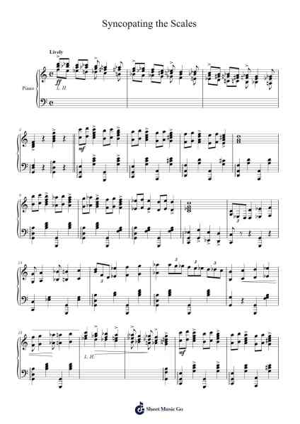 Syncopating the Scales Sheet Music by Arthur Schutt-Arr.Molsham