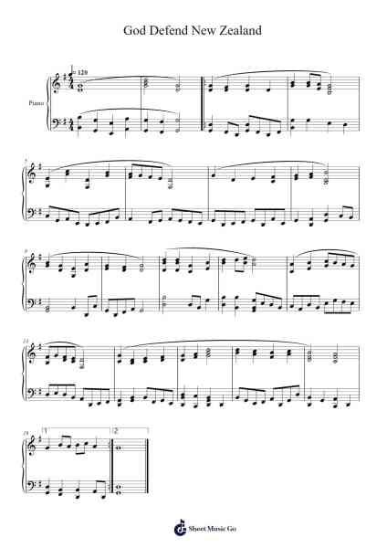 God Defend New Zealand Sheet Music by John Joseph Woods-Arr.Hoodlyle Joyyoung