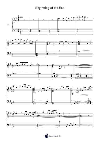 Beginning of the End Sheet Music by ATEEZ-Arr.Mollries