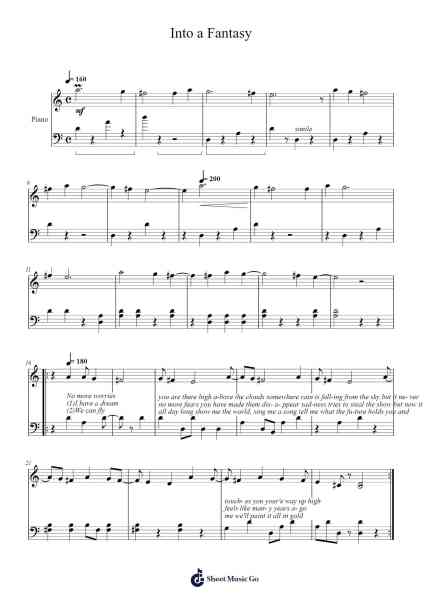 Into a Fantasy Sheet Music by Alexander Rybek-Arr.Blandel