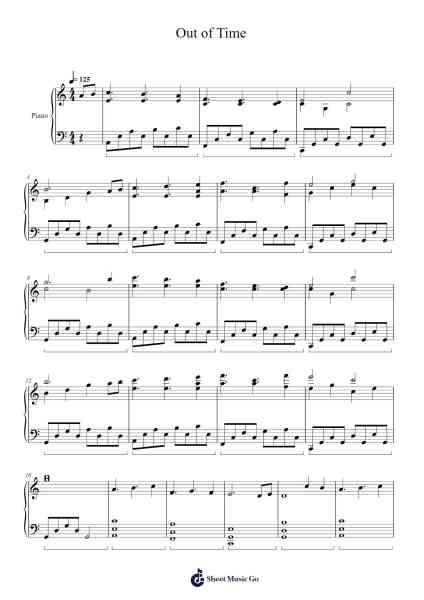 Out of Time Sheet Music by Noah T.-Arr.Sainsram