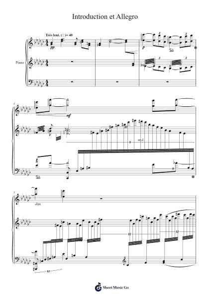 Introduction et Allegro Sheet Music by Maurice Ravel-Arr.Bridmay