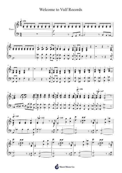 Welcome to Vulf Records Sheet Music by Joey Dosik-Arr.Pumens Faulkgrant