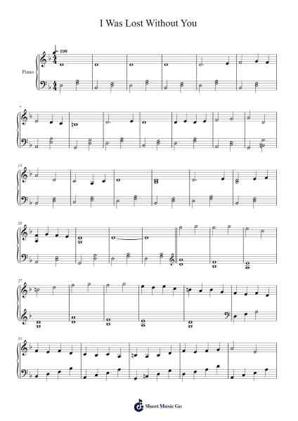 I Was Lost Without You Sheet Music by undefined-Arr.Bowsibyl Twainses
