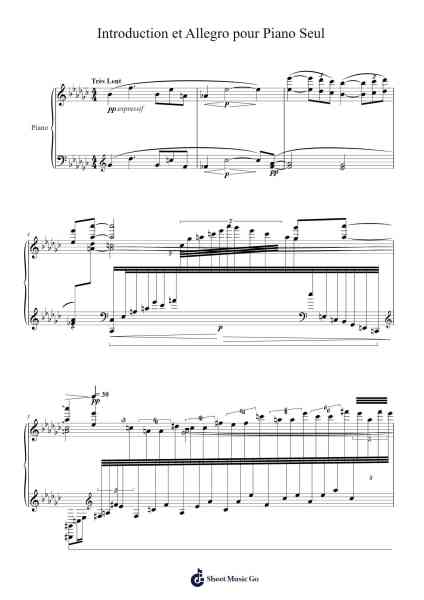 Introduction et Allegro pour Piano Seul Sheet Music by Maurice Ravel-Arr.Hartelius Toddkit